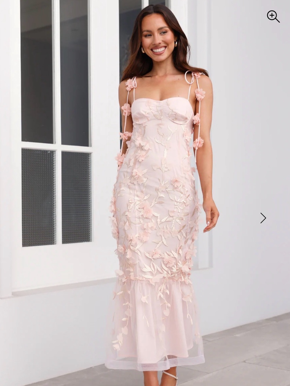 Hello Molly Blush Pink Enchanted Dream Midi Dress